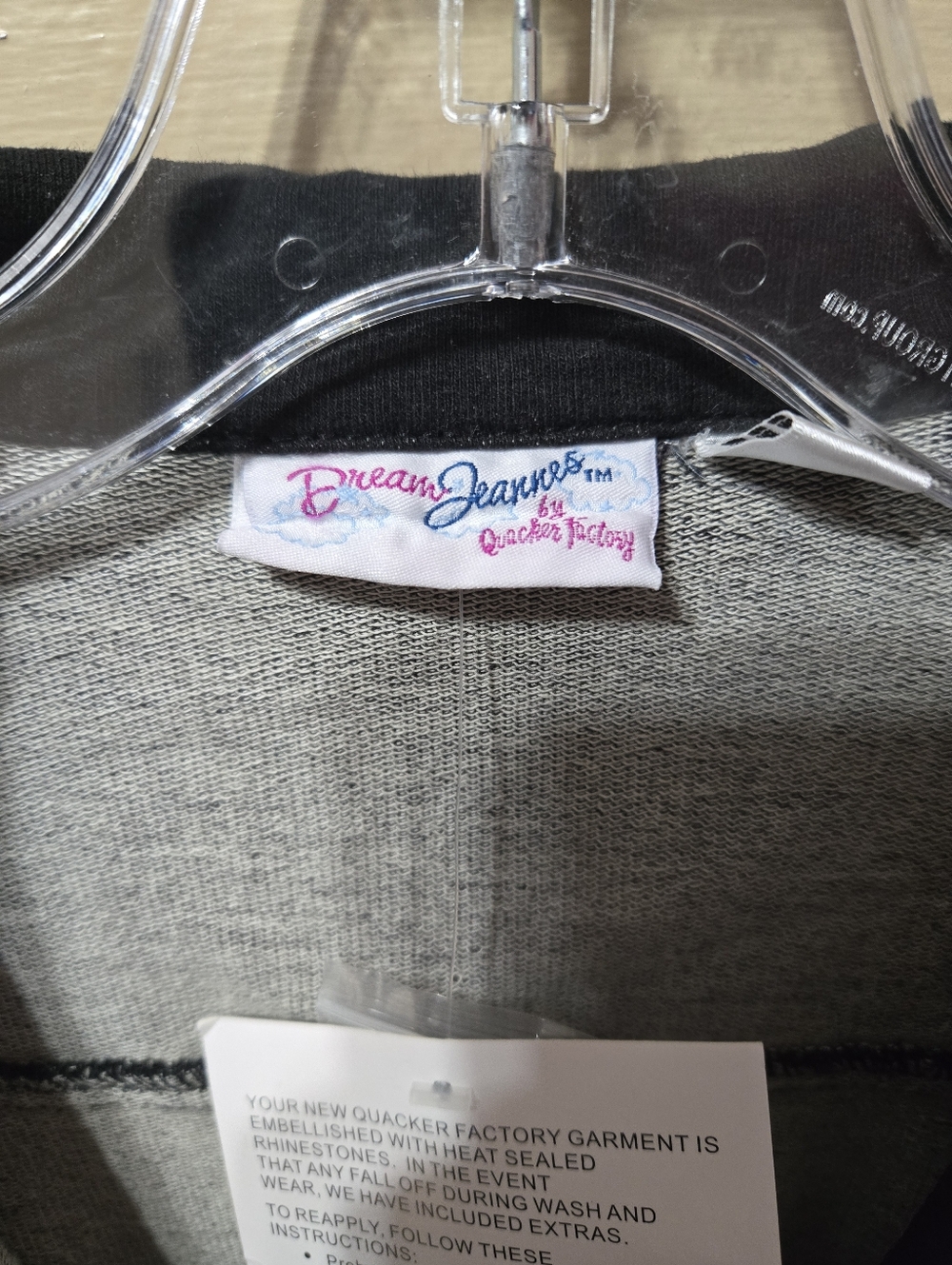 Dream Jeannes By Quacker Factory Black Denim Bedazzled Button Front Vest NWT - Picture 5 of 7